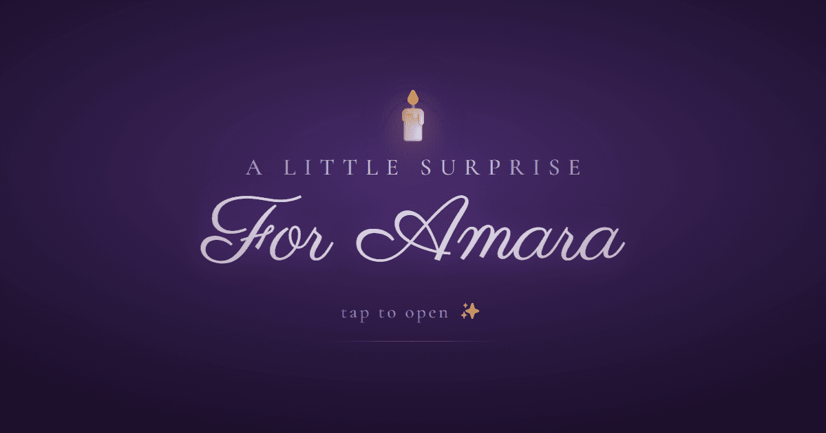 A Birthday Gift, Personal experience